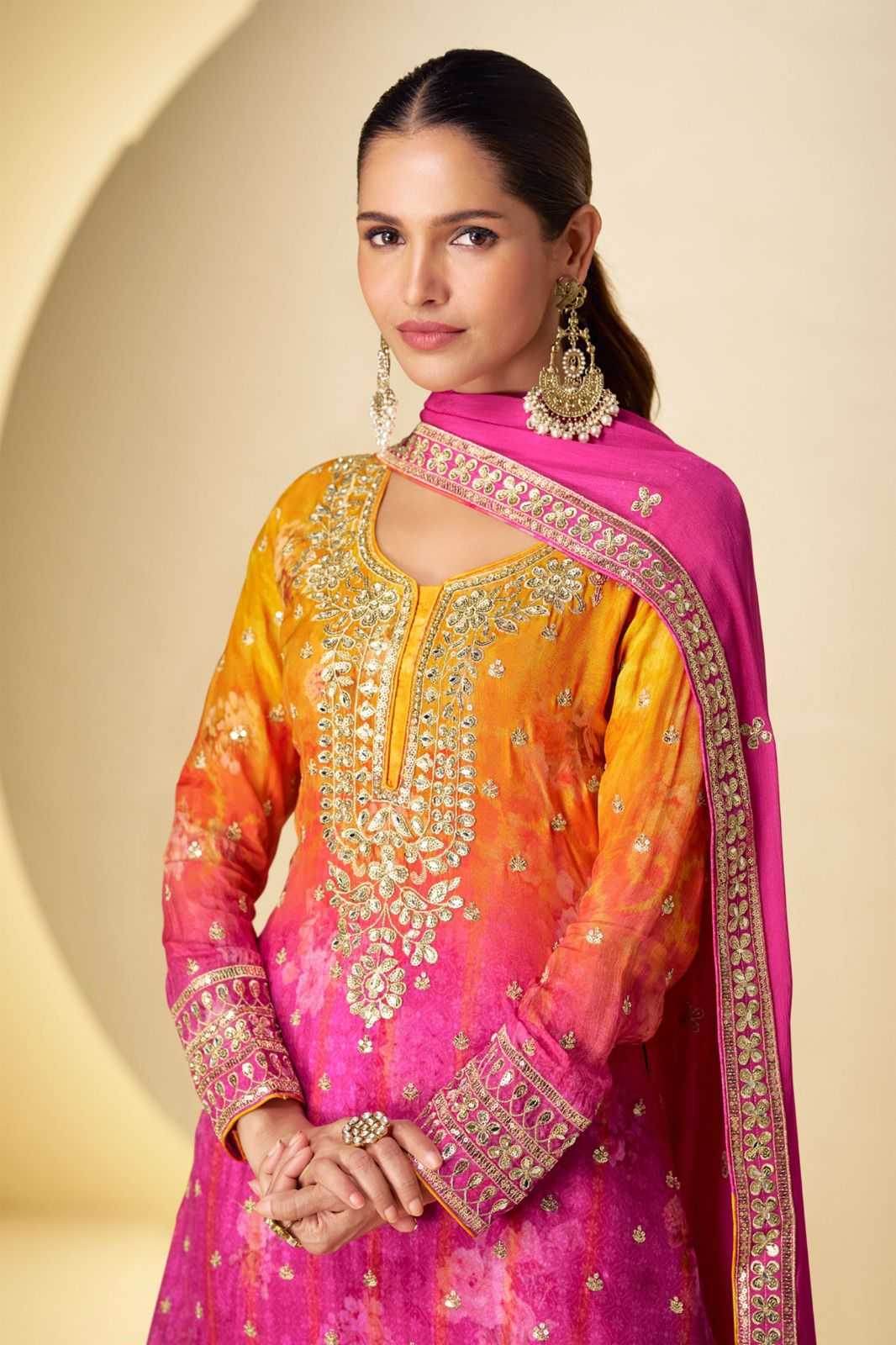 Chinon Party wear Embroidered Suit - MYLUXURY LANE ENTERPRISE